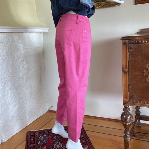 Talbots Flawless Five-Pocket Slim Ankle Pink Jeans 14P - Picture 4 of 12